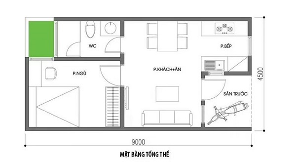 bản thiết kế kiến trúc nhà cấp 4