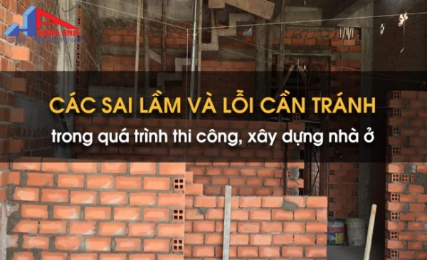 sai lầm trong xây dựng