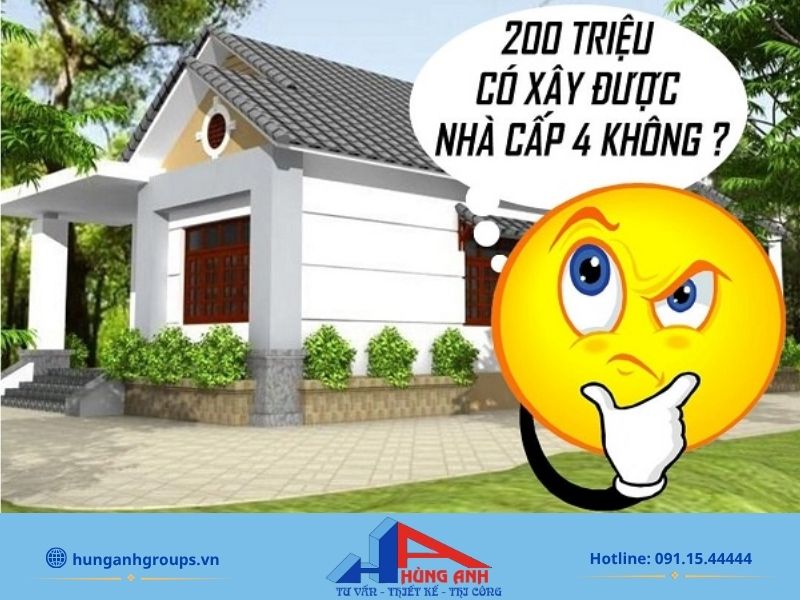 Xây nhà cấp 4 trọn gói 200 triệu đẹp và tối ưu chi phí img xay nha cap 4 tron goi 200 3
