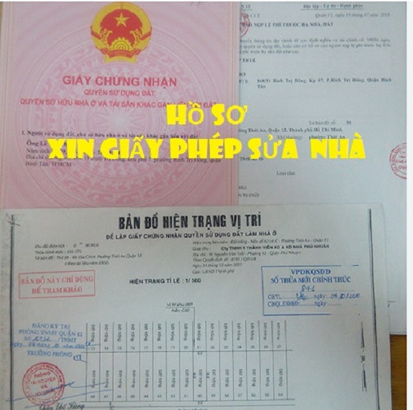 hồ sơ xin giấy phép sửa nhà