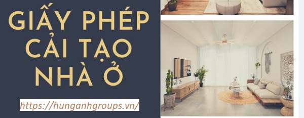 giấy phép cải tạo nhà