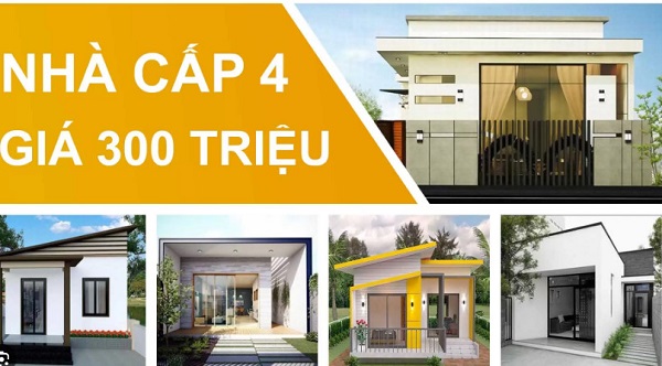 xây nhà cấp 4 trọn gói 300 triệu