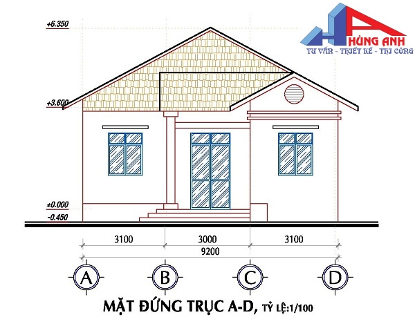 bản vẽ thiết kế nhà cấp 4