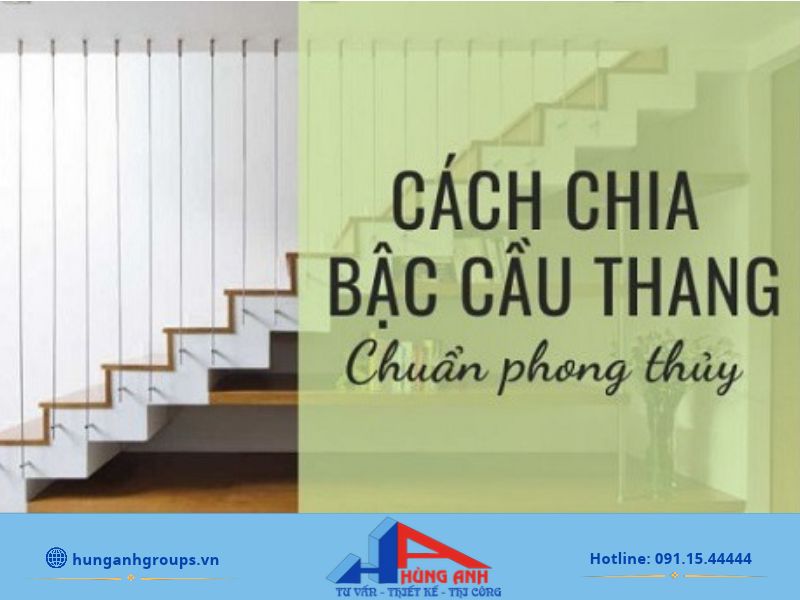 Cách chia bậc cầu thang