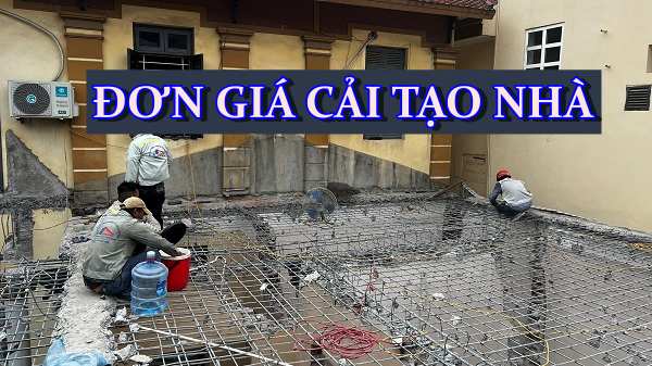 đơn giá cải tạo nhà