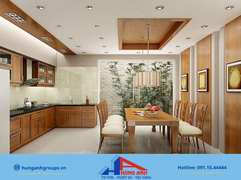 Thiết kế nội thất trọn gói không gian phòng bếp tối ưu công năng chuẩn tam giác hoạt động