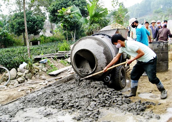 tỷ lệ trọn bê tông công trình nhỏ