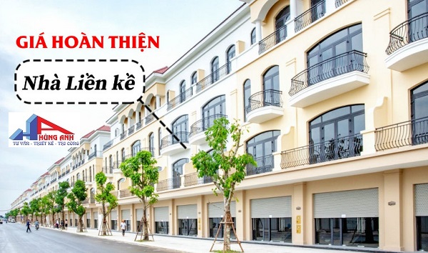 giá hoàn thiện nhà liền kề