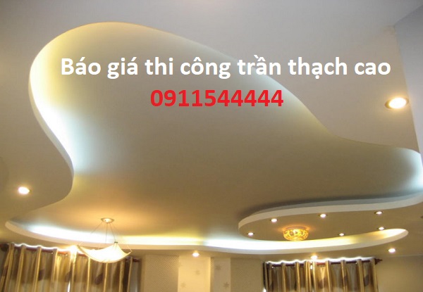 giá thi công trần thạch cao