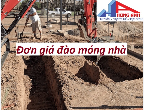 đơn giá đào móng nhà