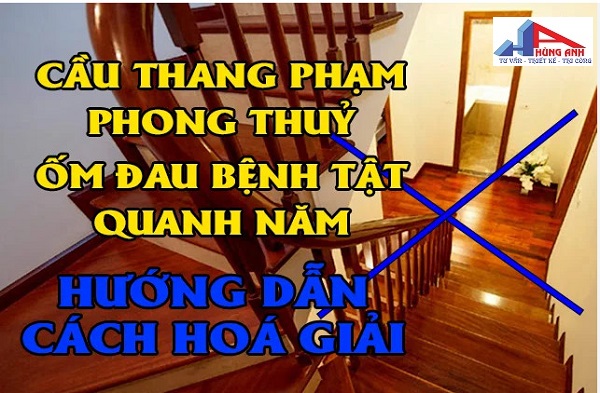 cách hóa giải cầu thang xấu