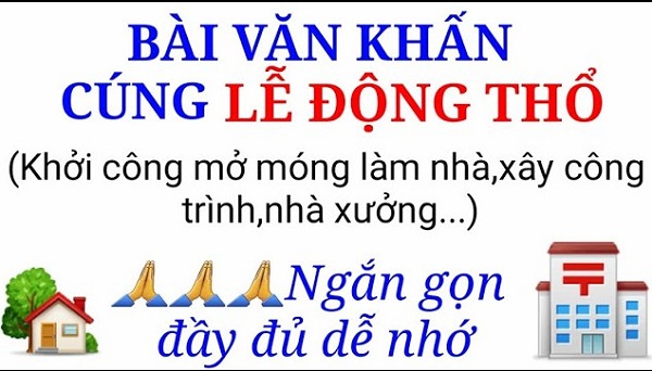 văn khấn động thổ