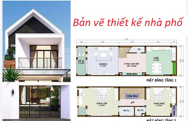 bản vẽ thiết kế nhà phố