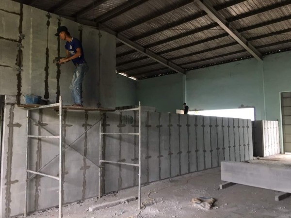 thi công vách ngăn cho kho xưởng