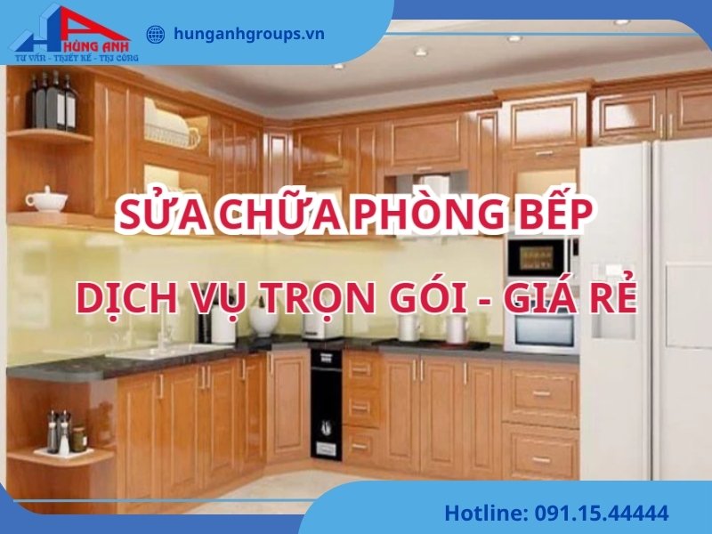 Dịch vụ thi công sửa chữa nhà bếp trọn gói giá rẻ