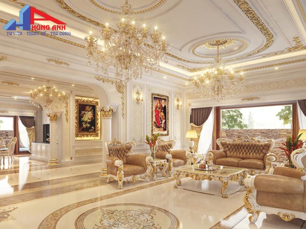 nội thất biệt thự tân cổ điển