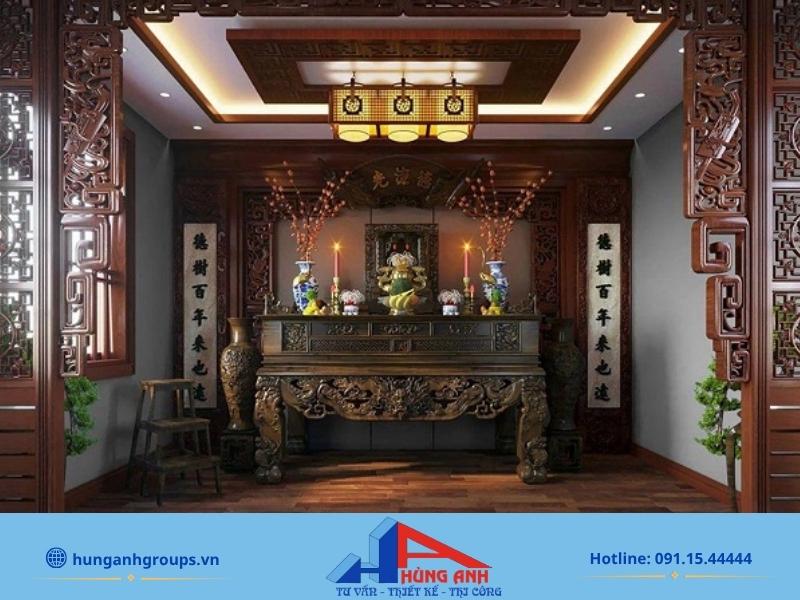 Sử dụng thước Lỗ Ban Âm phần (38.8cm) để xác định kích thước bàn thờ rơi vào các cung Đại Cát.