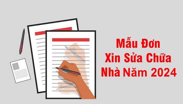 mẫu đơn xin sửa chữa nhà