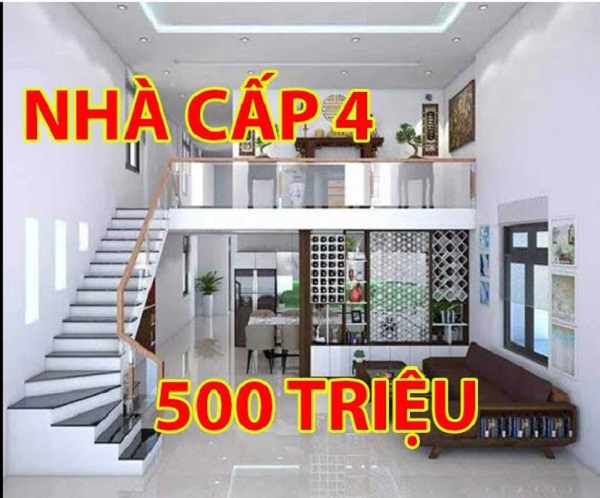 nhà cấp 4 500 triệu