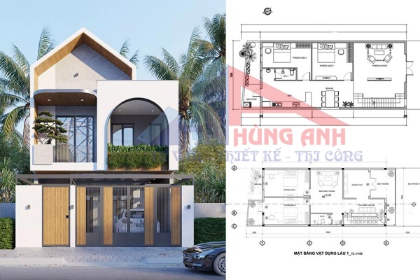 thiết kế nhà 2 tầng đẹp