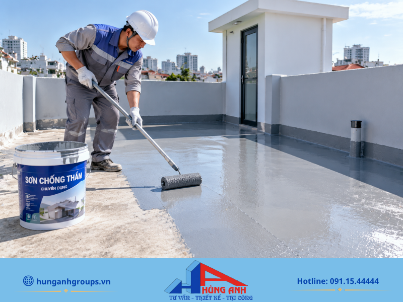 Cần chú trọng xây dựng tường bao kết nối hợp lý, làm mái che chuẩn xác và xử lý chống thấm cho các khu vực ẩm ướt.