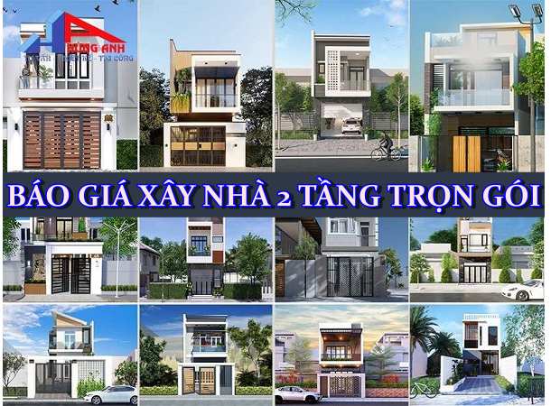 GIÁ XÂY NHÀ 2 TẦNG TRỌN GÓI