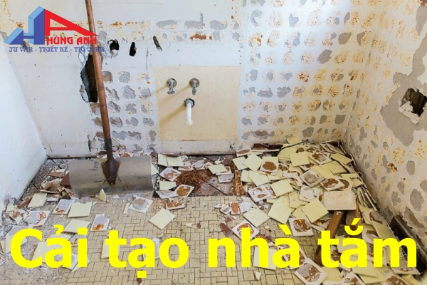phá dỡ nhà tắm cũ