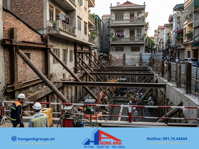 Chống văng nhà là gì? Biện pháp thi công và chi phí Chống văng giúp ổn định nhà liền kề