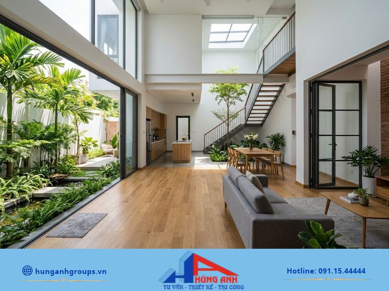 Mặt bằng nhà 5x20 cần ưu tiên thông thoáng