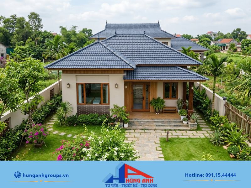 Nhà cấp 4 mái Nhật trên khu đất 5x20 m