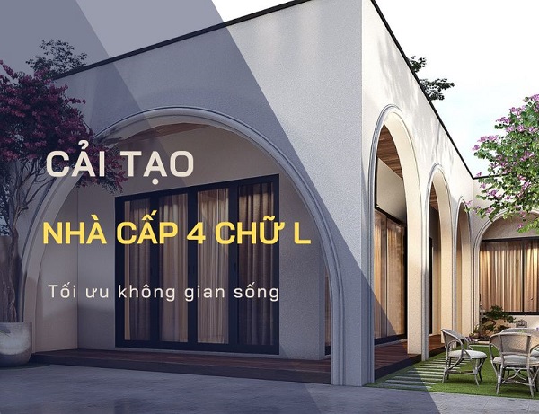 cải tạo nhà cấp 4 chữ L