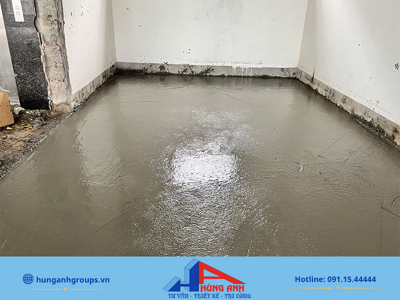Cách bảo dưỡng bê tông tươi mới đổ đúng kỹ thuật Mặt bằng sàn mới được đổ bê tông