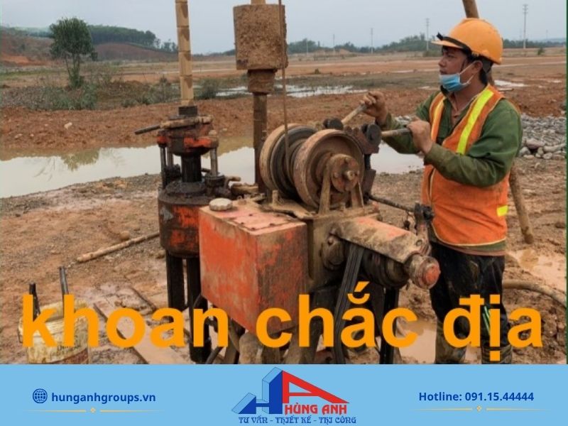 Các loại móng nhà: Phân loại, Ứng dụng & Cách tính chi phí Thực hiện khoan kiểm tra địa chất và lấy mẫu trước khi ép cọc