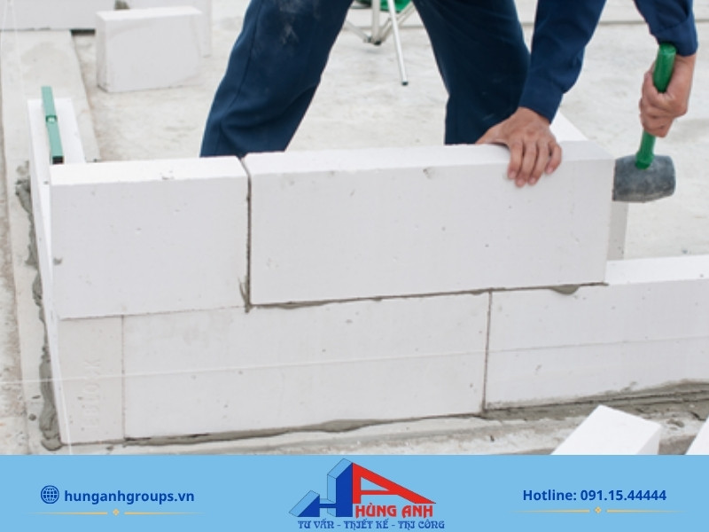 Ứng dụng gạch siêu nhẹ AAC xây tường trên sàn không có dầm giúp tối ưu không gian mở