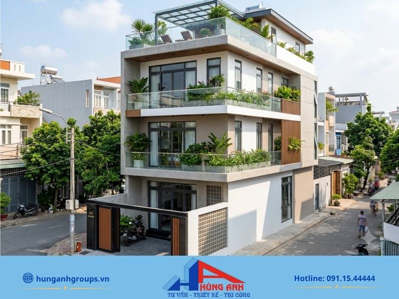 Top 99+ Mẫu Nhà Ống 3 Tầng 4x12m Hiện Đại, Tối Ưu Công Năng Mẫu nhà ống 4x12m 3 tầng mái bằng