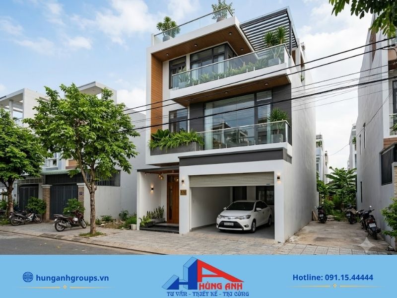 Top 99+ Mẫu Nhà Ống 3 Tầng 4x12m Hiện Đại, Tối Ưu Công Năng Mẫu nhà ống 4x12m 3 tầng có gara