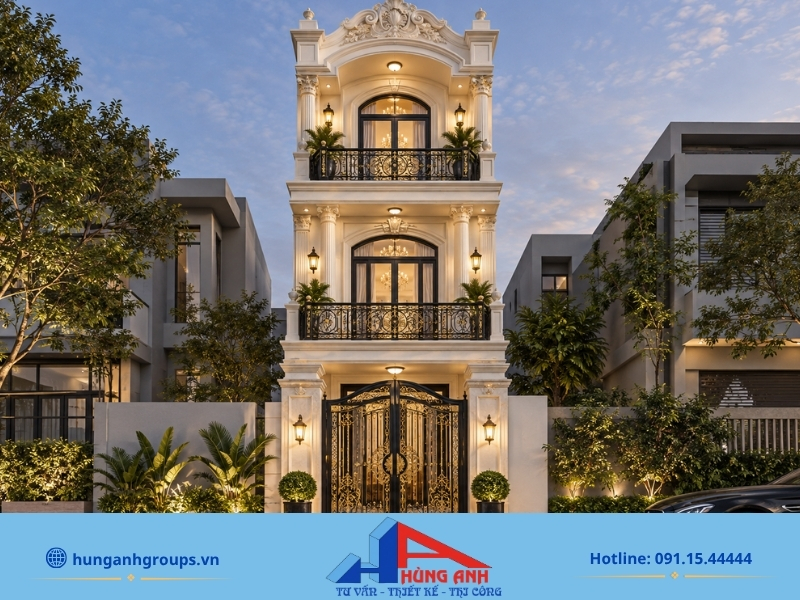 Top 99+ Mẫu Nhà Ống 3 Tầng 4x12m Hiện Đại, Tối Ưu Công Năng Mẫu thiết kế nhà ống 4x12m 3 tầng tân cổ điển