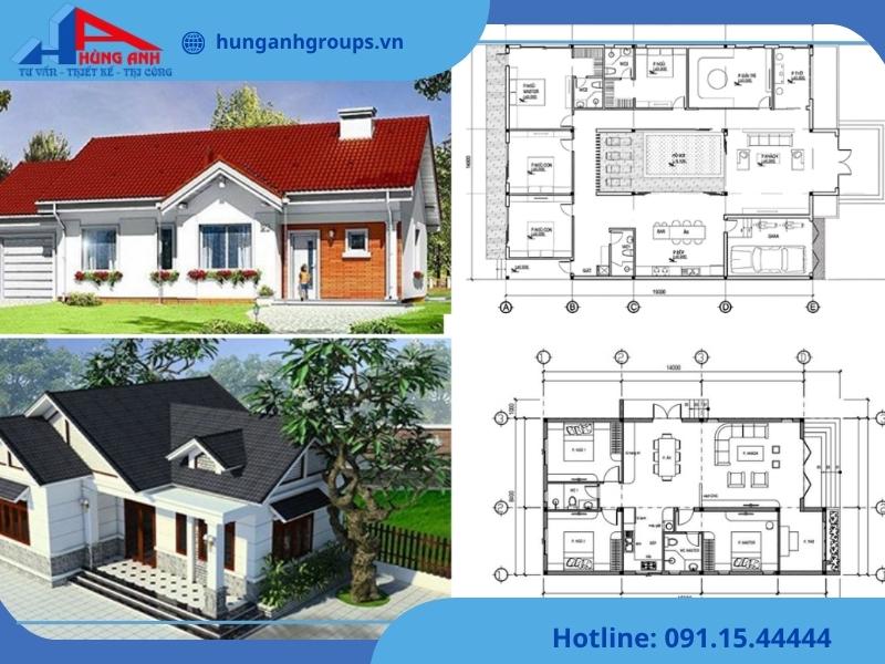 Mẫu thiết kế nhà vườn cấp 4 đẹp