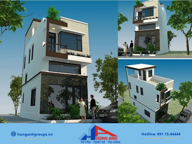 Xây nhà trọn gói 30m2 giá rẻ - Uy tín, chất lượng hàng đầu Mẫu nhà 2 tầng 30m2