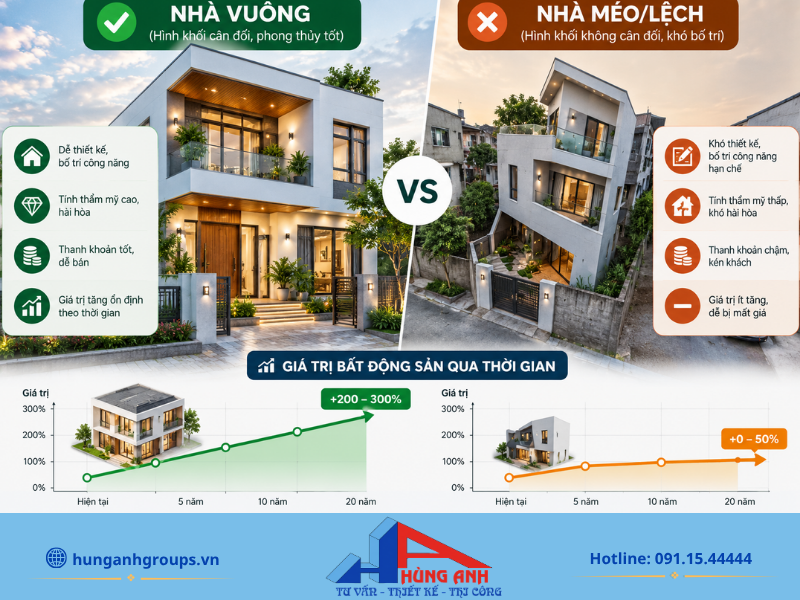 Nhà Vuông 2 Tầng: 30+ Mẫu Đẹp, Bản Vẽ & Chi Phí 2026 Nhà có mặt bằng vuông vắn luôn được đánh giá cao về mặt phong thủy và giá trị.