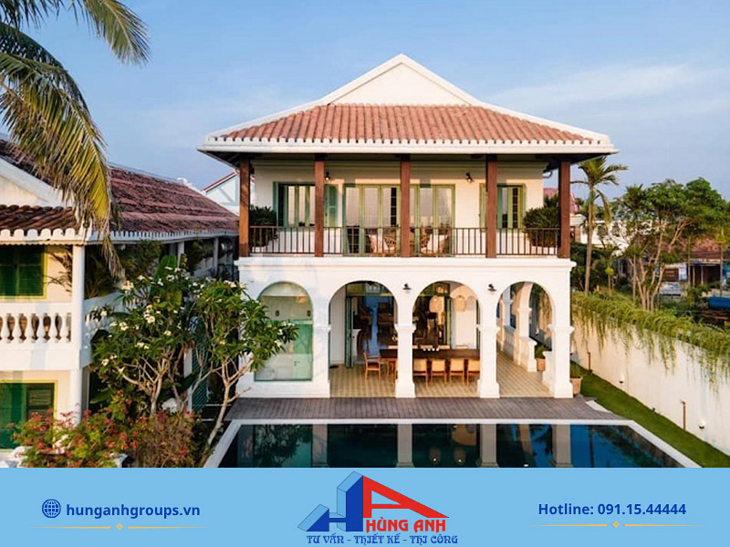 Thiết kế biệt thự phong cách Indochine