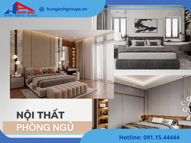 Hùng Anh Groups thiết kế nội thất phòng ngủ theo yêu cầu