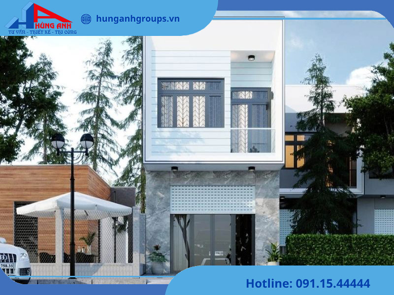 Hùng Anh Group thi công nhà ống 2 tầng trọn gói tại Hà Nội