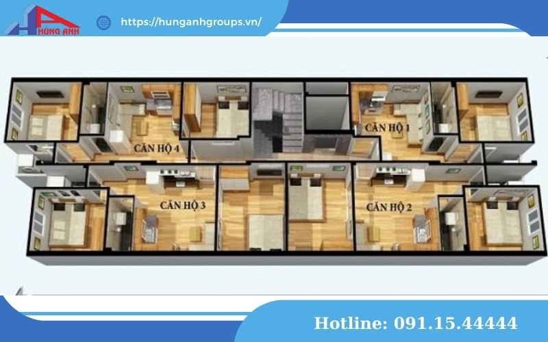 bản thiết kế 1 sàn chung cư