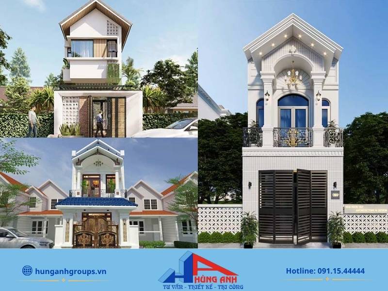 Mẫu thiết kế nhà ống 2 tầng 5x20m mái Thái tản nhiệt chống nóng hiệu quả