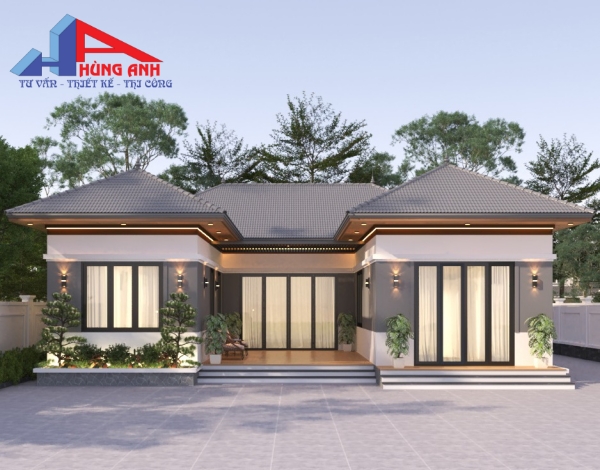 nhà cấp 4 chữ u