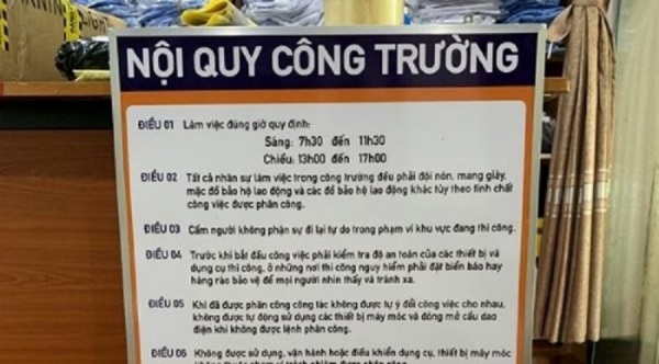 nội quy công trường