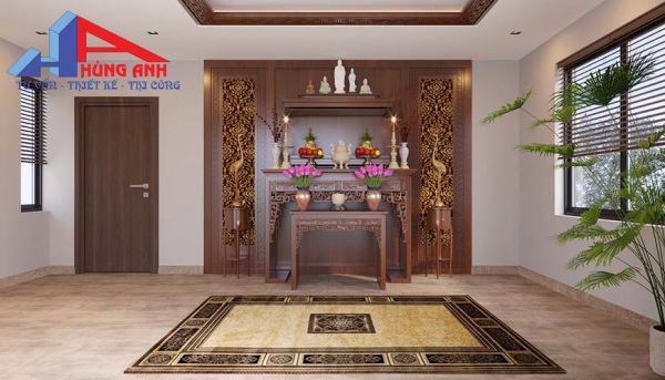 thiết kế phòng thờ đẹp