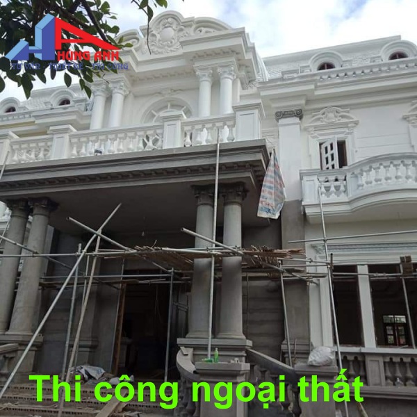 thi công ngoại thất biệt thự