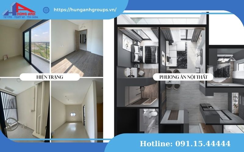 thiết kế cải tạo nhà chung cư cũ